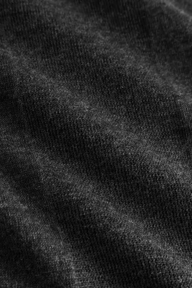 Men Tech Merino Polo Charcoal Melange Norse Projects Knitwear