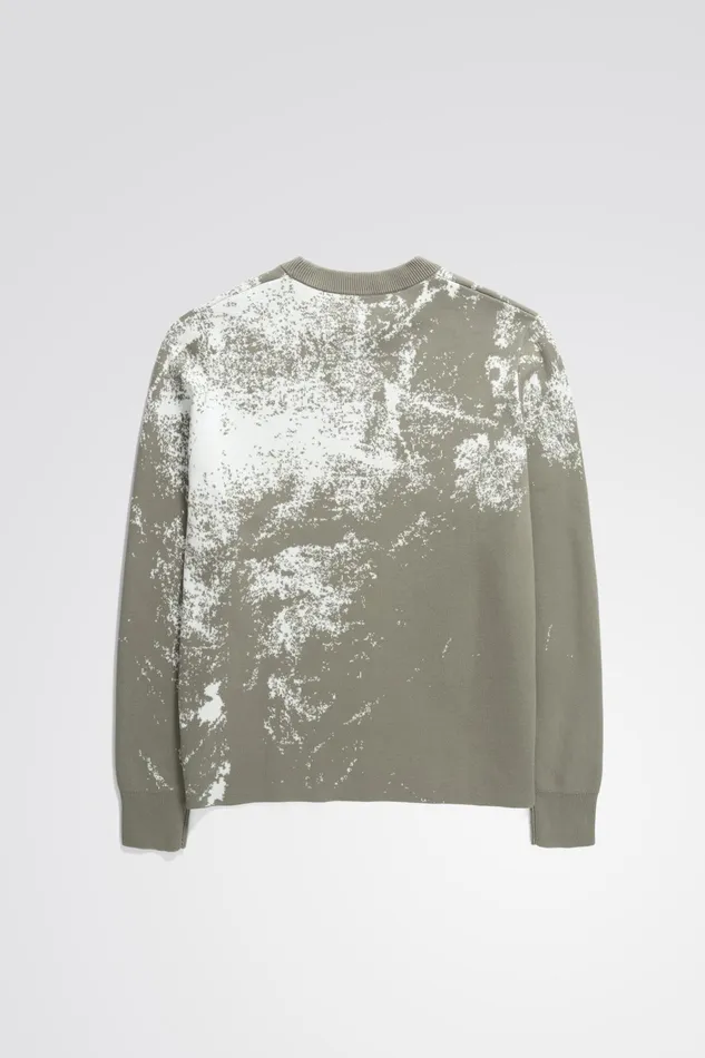 Men Teis Cotton Jacquard Sweater Clay Norse Projects Knitwear