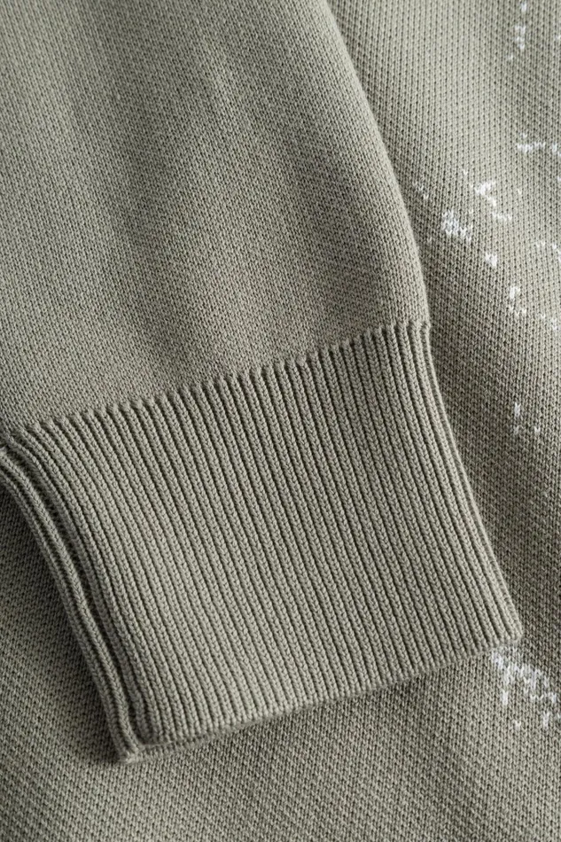 Men Teis Cotton Jacquard Sweater Clay Norse Projects Knitwear