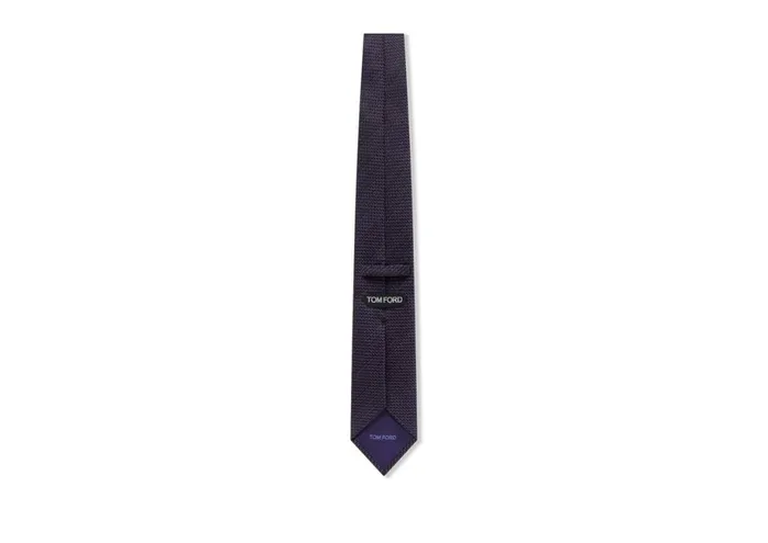 Men Ties and Bow Ties Tom Ford Micro Jacquard Tie Purple Men Ties and Bow Ties Tom Ford Micro Jacquard Tie Purple