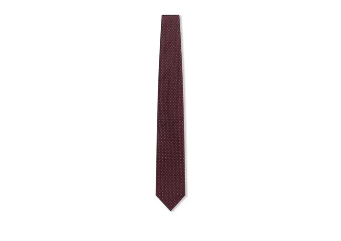 Men Ties and Bow Ties Tom Ford Pois Jacquard Tie Burgundy