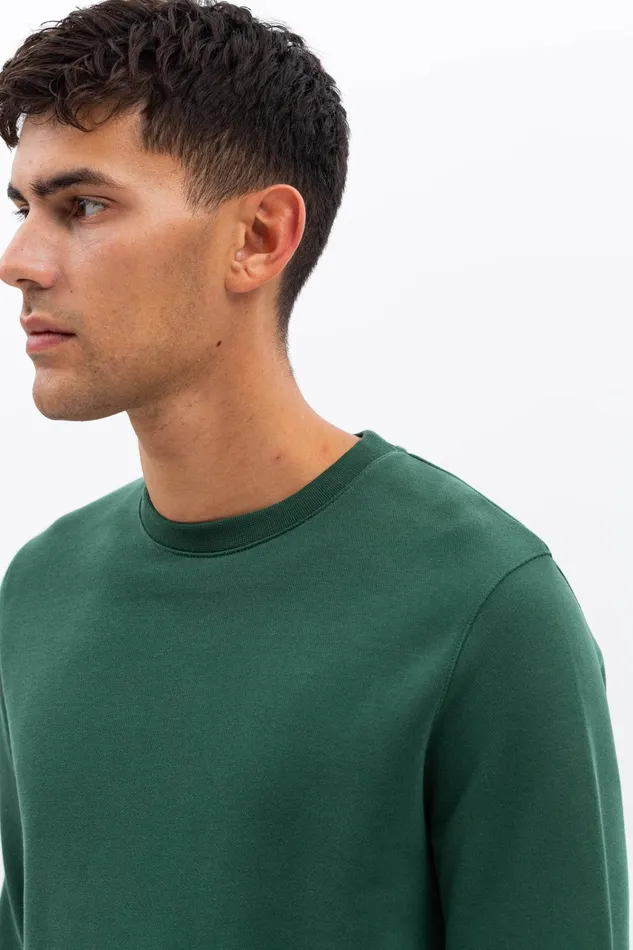Men Vagn Classic Crew Dartmouth Green Norse Projects Sweatshirts