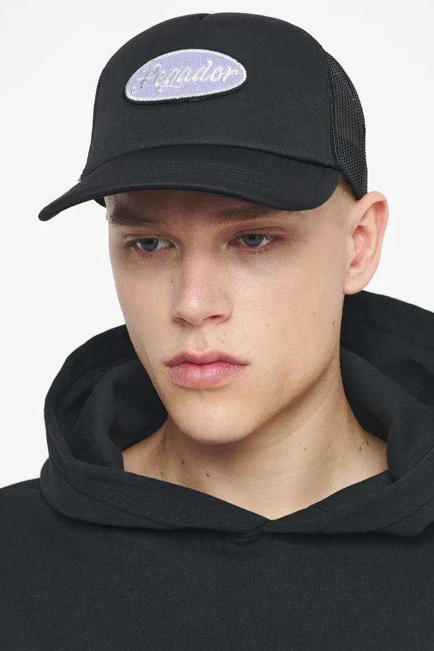 MenWomen Pegador Caps and Hats West Trucker Cap Black