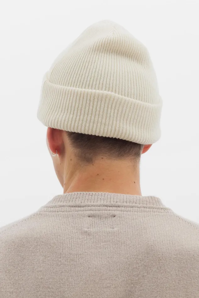 Men Wool Cotton Rib Beanie Dark Navy Norse Projects Beanies