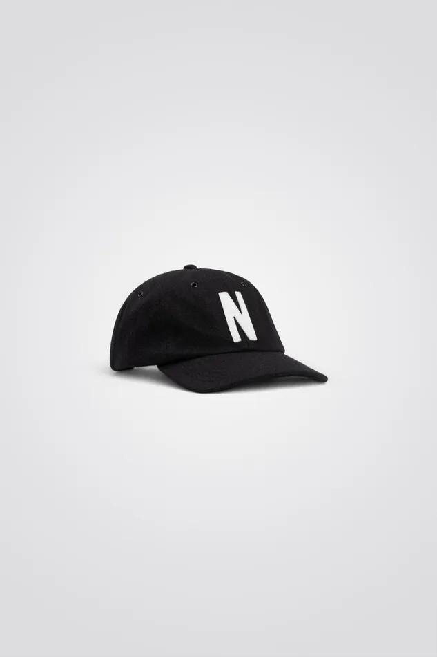 Men Wool Sports Cap Black Norse Projects Caps