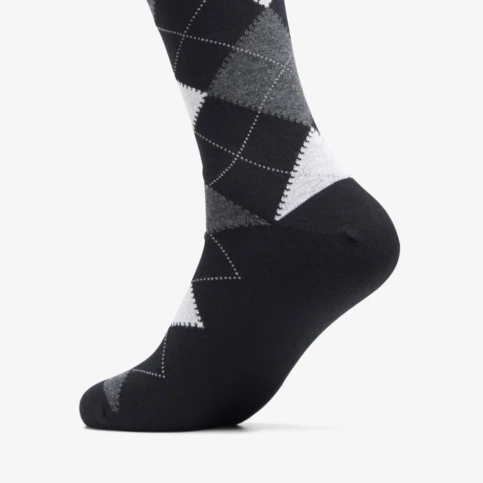 Mens Argyle Sock BlackWhite Men Clarks Accessories