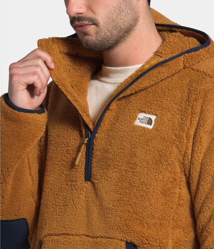 Mens The North Face Fleece Campshire Pullover Hoodie Timber Tanaviator Navy