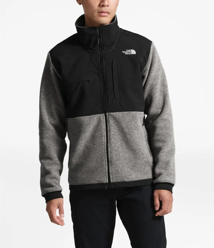 Mens The North Face Fleece Denali 2 Jacket Charcoal Grey Heathertnfblk