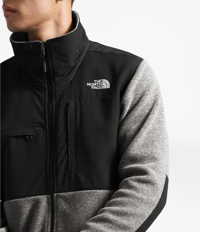 Mens The North Face Fleece Denali 2 Jacket Charcoal Grey Heathertnfblk