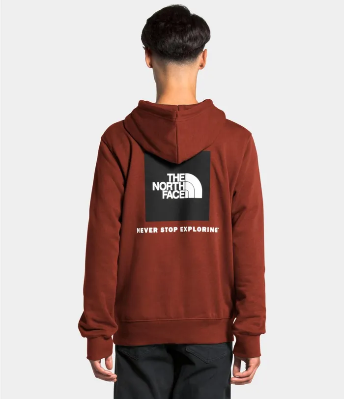 Mens The North Face Hoodies and Sweatshirts Box NSE Pullover Hoodie Brandy Brown