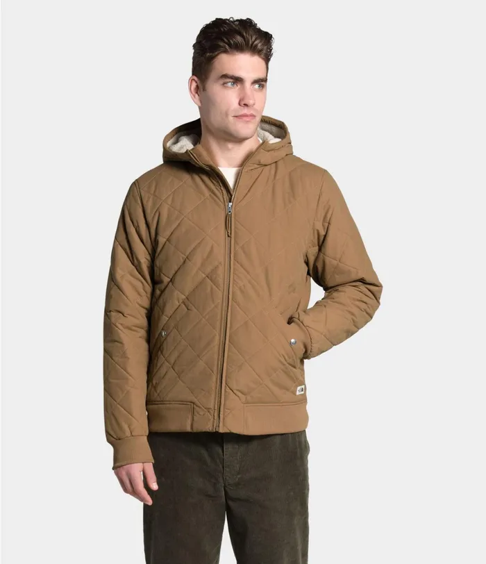 Mens The North Face Insulated and Down Jackets Cuchillo Insulated Full Zip Hoodie Utility Brown Mens The North Face Insulated and Down Jackets Cuchillo Insulated Full Zip Hoodie Utility Brown
