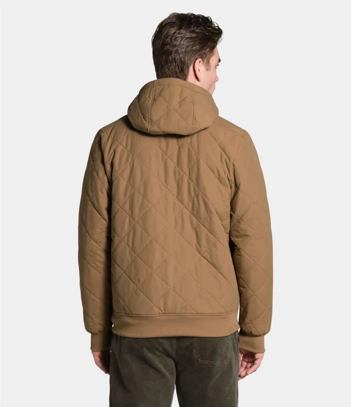 Mens The North Face Insulated and Down Jackets Cuchillo Insulated Full Zip Hoodie Utility Brown