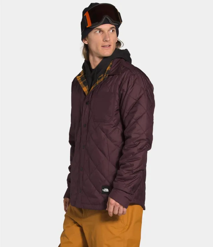 Mens The North Face Insulated and Down Jackets Fort Point Insulated Flannel Root Browntimber Tan Plaid
