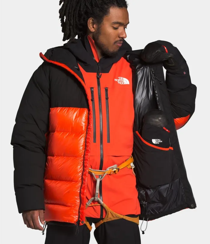 Mens The North Face Insulated and Down Jackets Mens039 Summit L6 Down Belay Parka Flaretnf Black