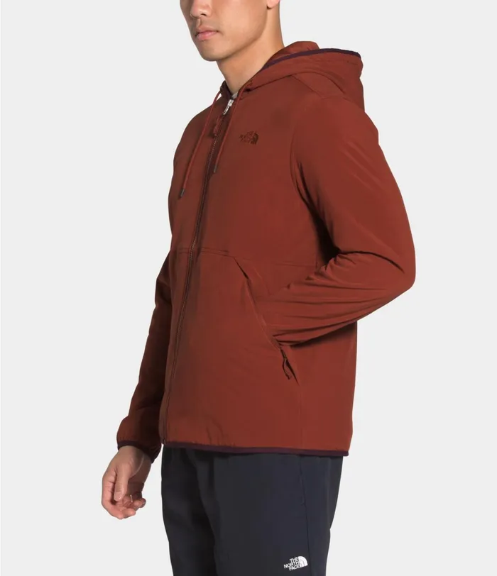 Mens The North Face Insulated and Down Jackets Mountain Sweatshirt Full Zip Hoodie Brandy Brown