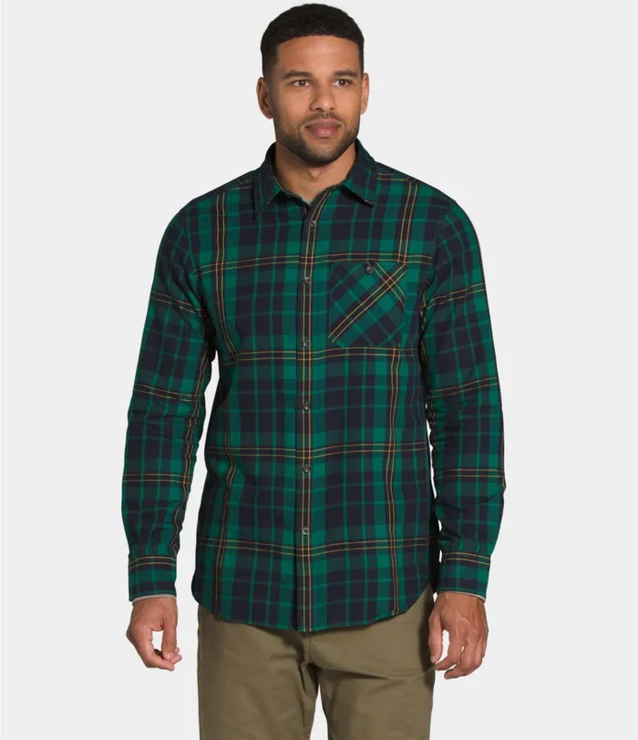Mens The North Face Shirts and Polos Hayden Pass 20 Shirt Evergreen Heritage Medium Three Color Plaid Mens The North Face Shirts and Polos Hayden Pass 20 Shirt Evergreen Heritage Medium Three Color Plaid