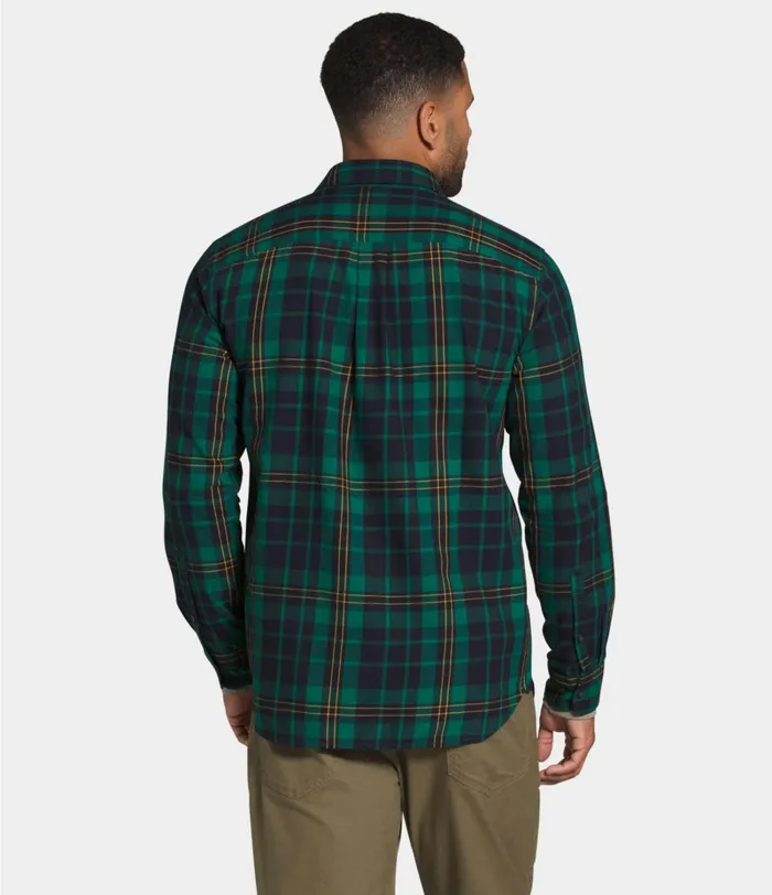 Mens The North Face Shirts and Polos Hayden Pass 20 Shirt Evergreen Heritage Medium Three Color Plaid