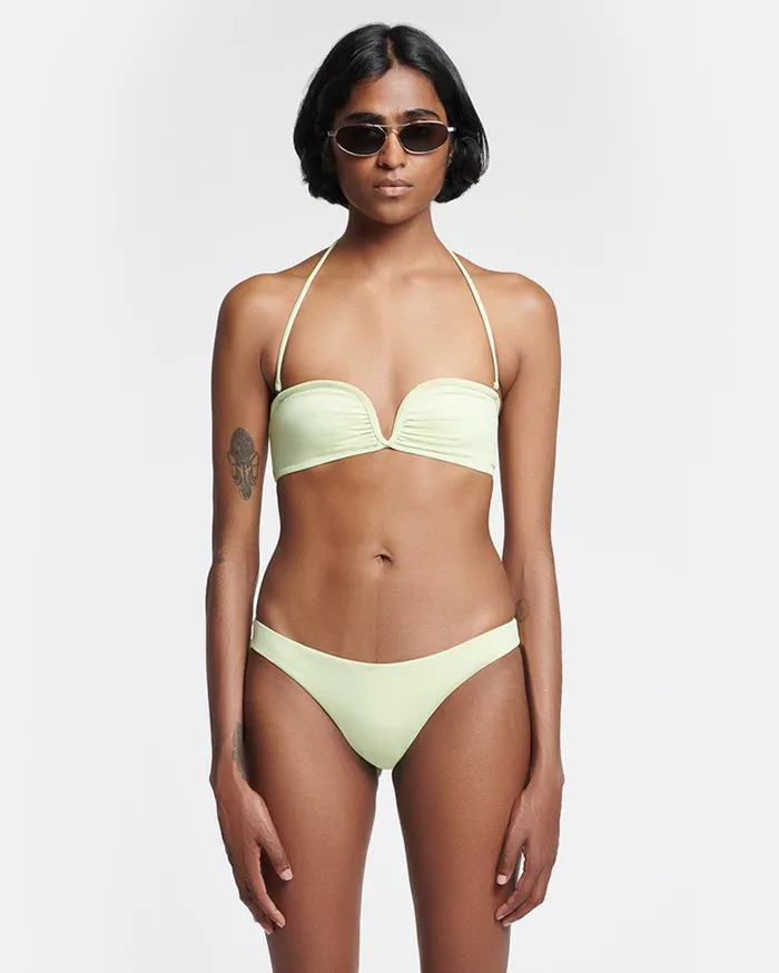 Merve Bikini Bottoms Shadow Lime Women Nanushka Swimwear
