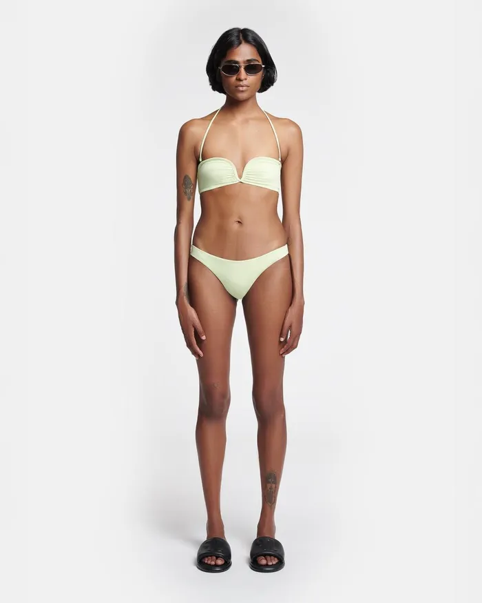 Merve Bikini Bottoms Shadow Lime Women Nanushka Swimwear