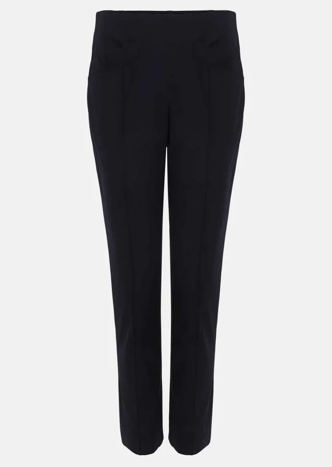 Miah Stretch Capri Trousers Navy Women Phase Eight Trousers