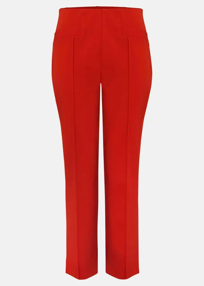 Miah Stretch Capri Trousers Red Women Phase Eight Trousers