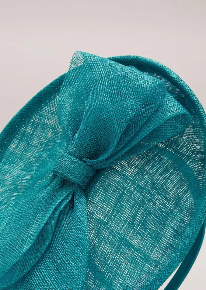 Mini Bow Disc Fascinator Green Women Phase Eight Fascinators and Hats