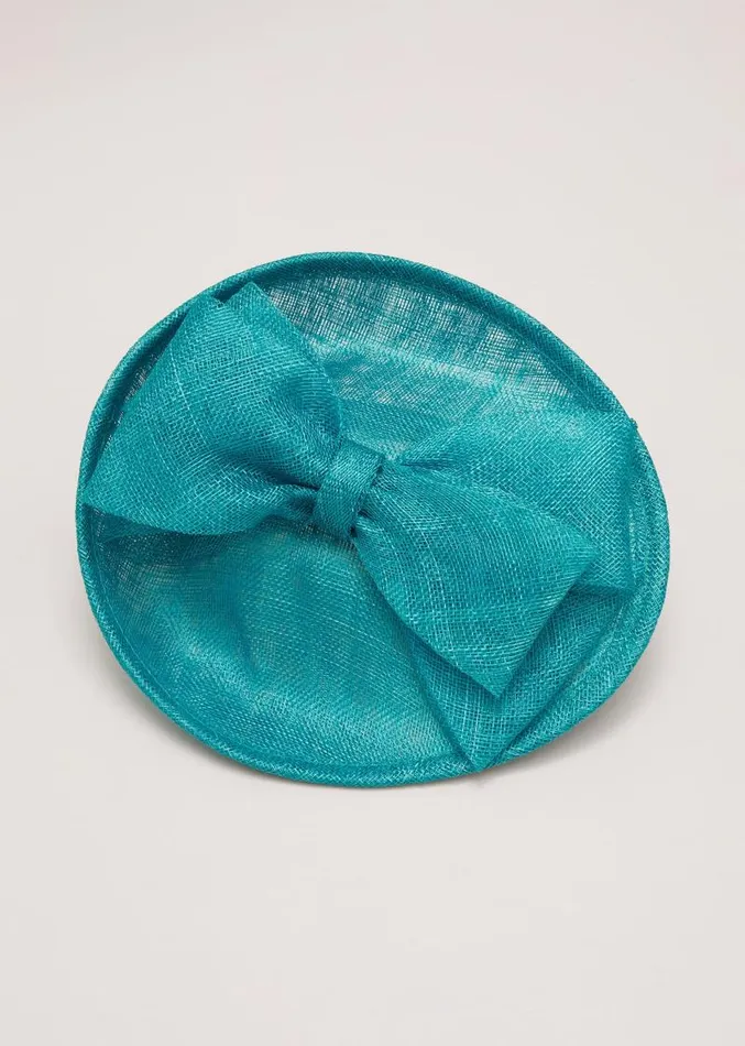 Mini Bow Disc Fascinator Green Women Phase Eight Fascinators and Hats