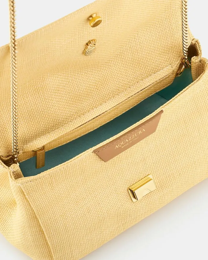 Mini Twist Clutch Beige Women Aquazzura Shoulder Bags Mini Twist Clutch Beige Women Aquazzura Shoulder Bags