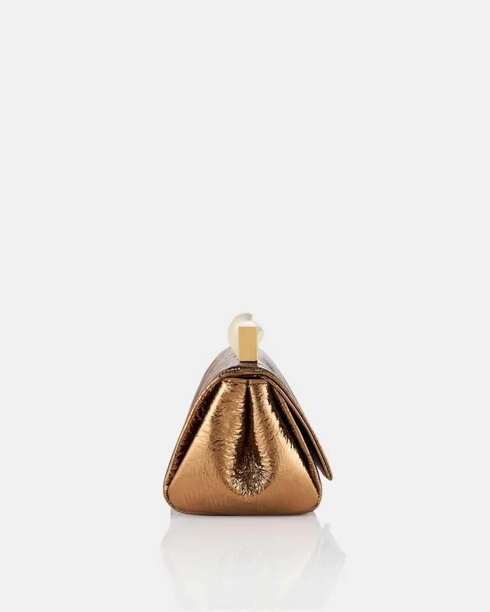 Mini Twist Clutch Brown Women Aquazzura Mini Bags