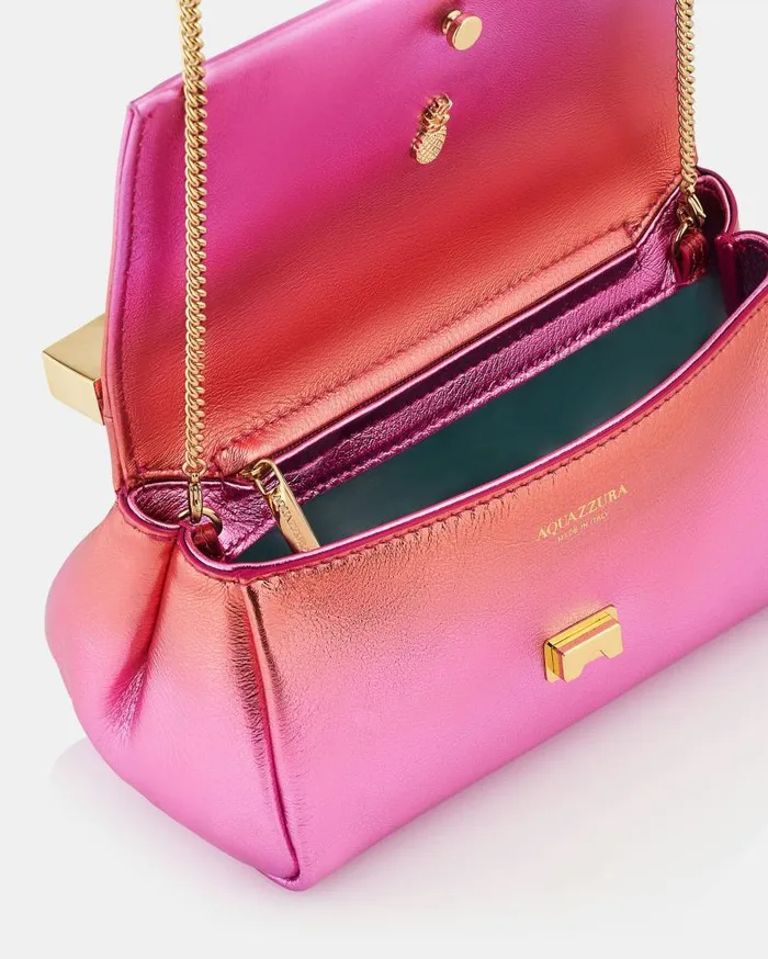 Mini Twist Clutch Fuchsia Women Aquazzura Shoulder Bags Mini Twist Clutch Fuchsia Women Aquazzura Shoulder Bags