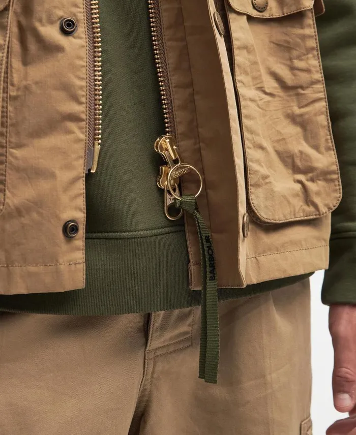 Modified Transport Vest Golden Khaki Men Barbour Gilets and Liners