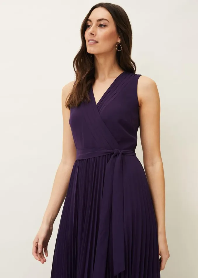 Molly Chiffon Maxi Dress Electric Blue Women Phase Eight Dresses
