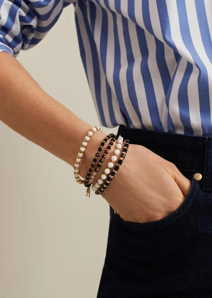 Mono Beaded Stacking Set Blackivory Women Phase Eight Jewellery