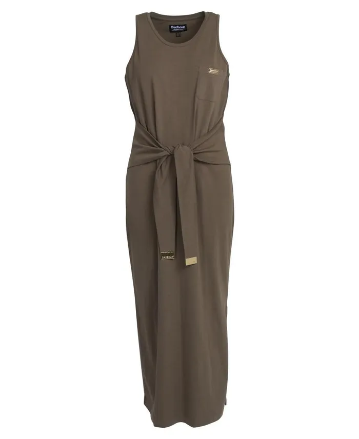 Morgan Midi Dress Classic Black Women Barbour Dresses and Skirts