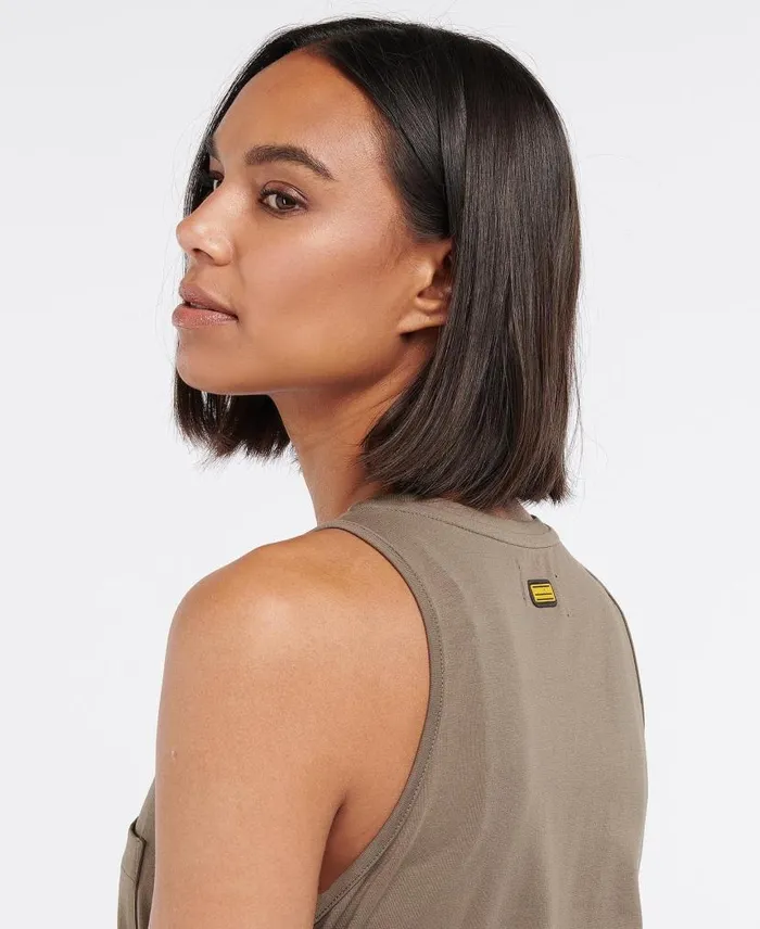 Morgan Midi Dress Classic Black Women Barbour Dresses and Skirts