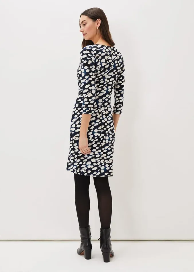 Naava Spot Jersey Dress Multicoloured Women Phase Eight Dresses