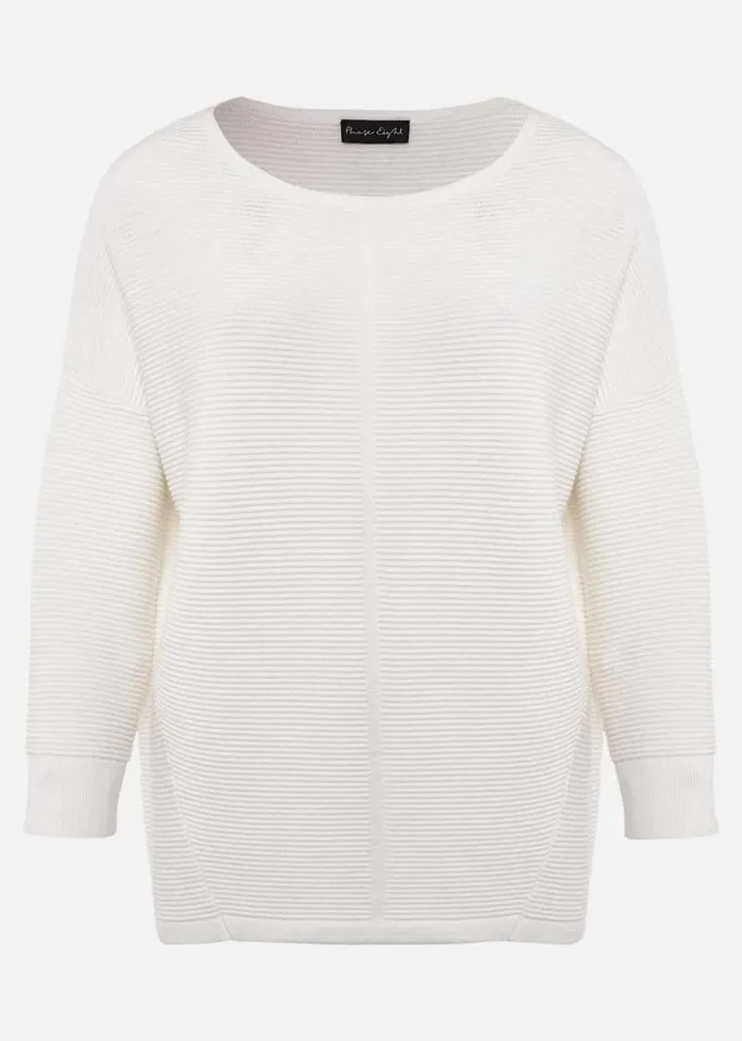 Nellie Ripple Knitted Jumper Ivory Women Phase Eight Knitwear