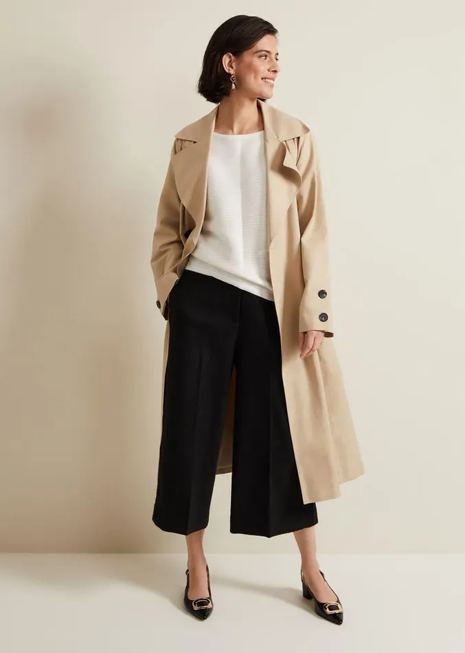 Nellie Ripple Stitch Jumper Ivory Women Phase Eight Knitwear