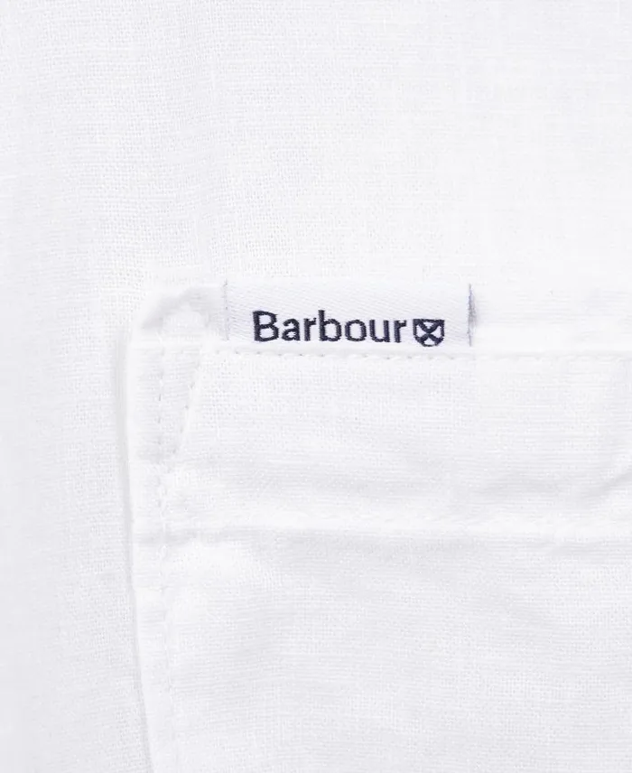 Nelson Regular ShortSleeved Shirt White Men Barbour Shirts