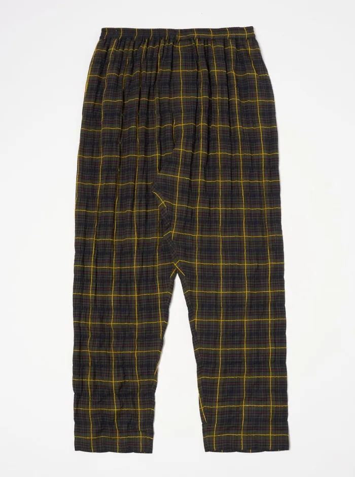 Nightwear Men Universal Works Universal Works Pyjama Pant In Olive Jp Herringbone Check