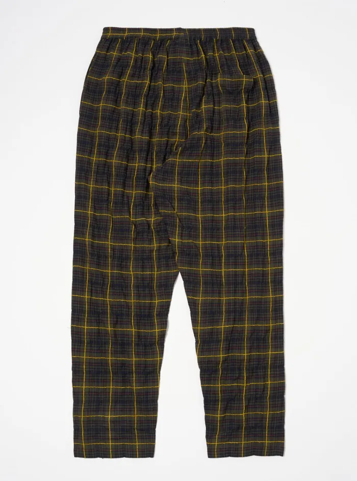 Nightwear Men Universal Works Universal Works Pyjama Pant In Olive Jp Herringbone Check