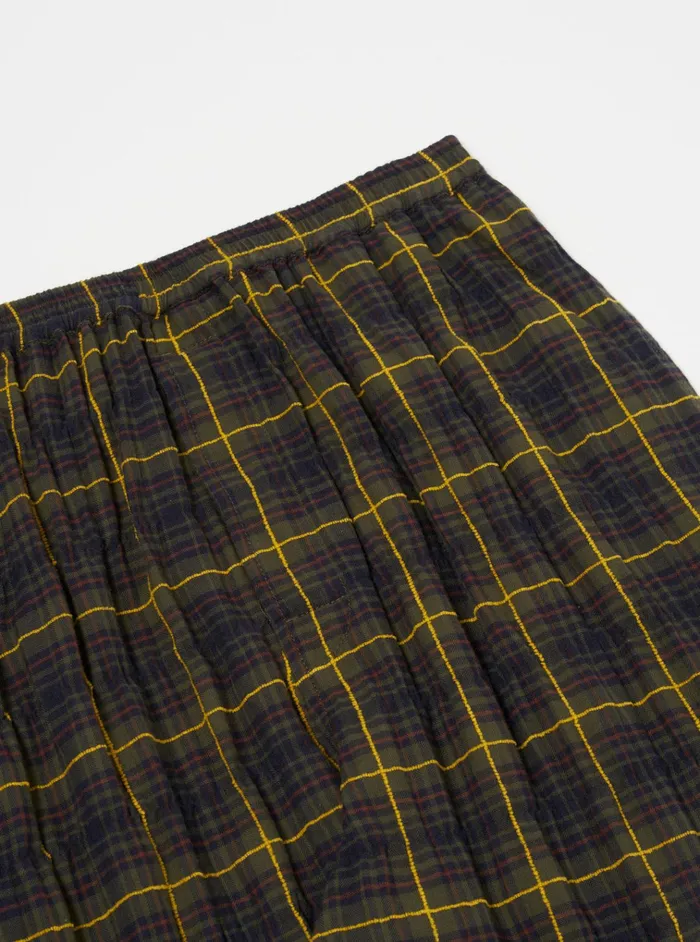 Nightwear Men Universal Works Universal Works Pyjama Pant In Olive Jp Herringbone Check