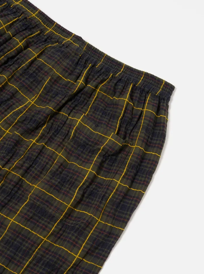 Nightwear Men Universal Works Universal Works Pyjama Pant In Olive Jp Herringbone Check