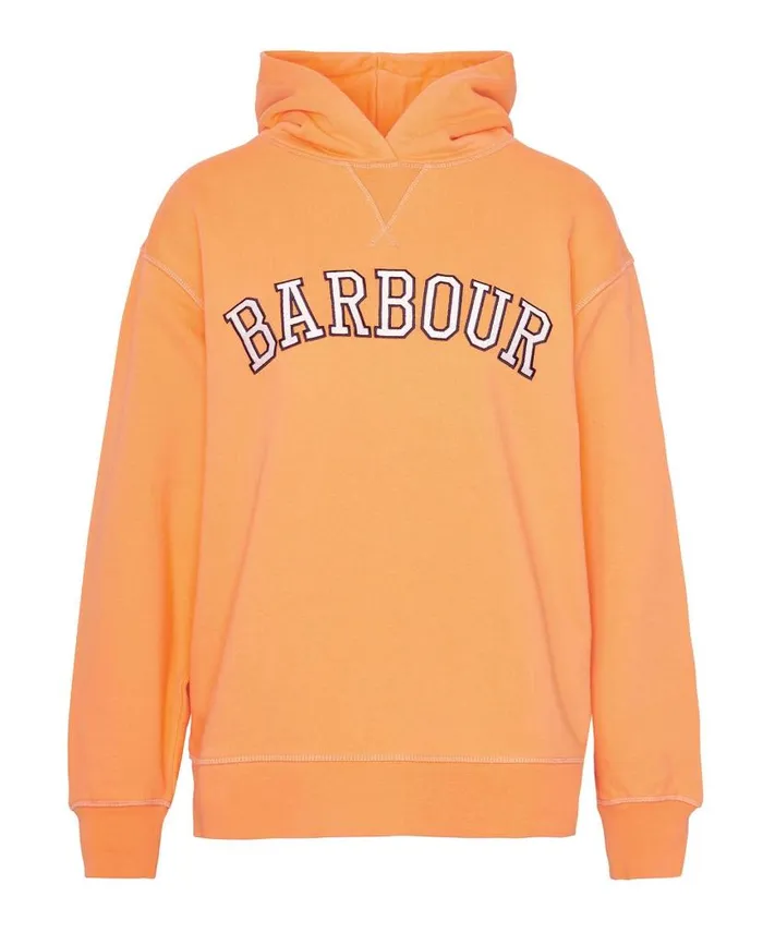 Northumberland Hoodie Apricot Crush Women Barbour Hoodies and Sweatshirts