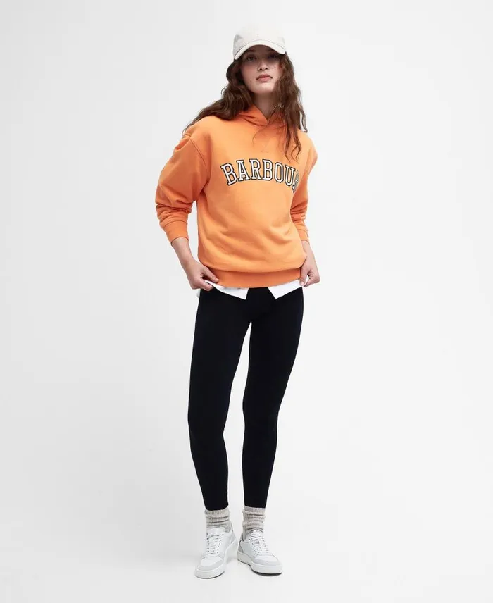 Northumberland Hoodie Apricot Crush Women Barbour Hoodies and Sweatshirts