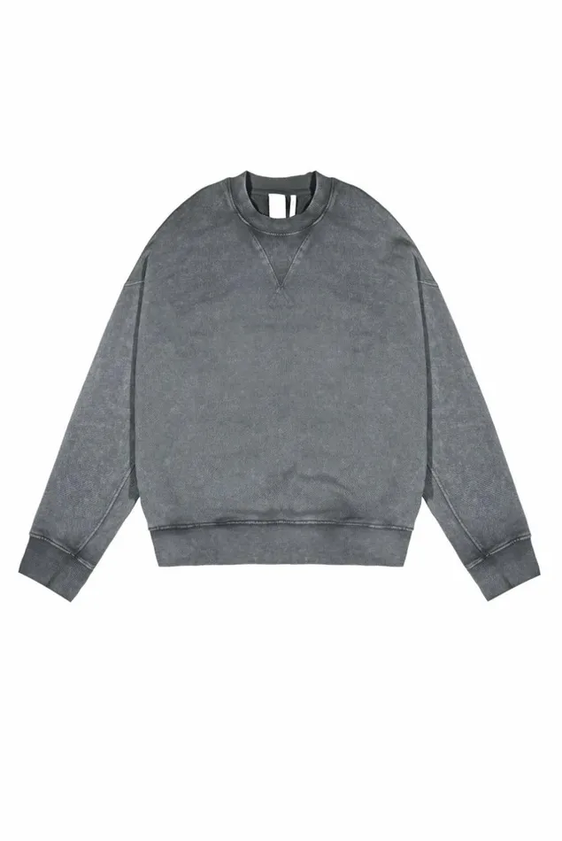 NTRLS Chrome Grey Crew Neck Sweatshirt Chrome Grey Women Jaded London
