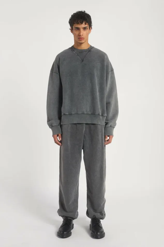 NTRLS Chrome Grey Crew Neck Sweatshirt Chrome Grey Women Jaded London