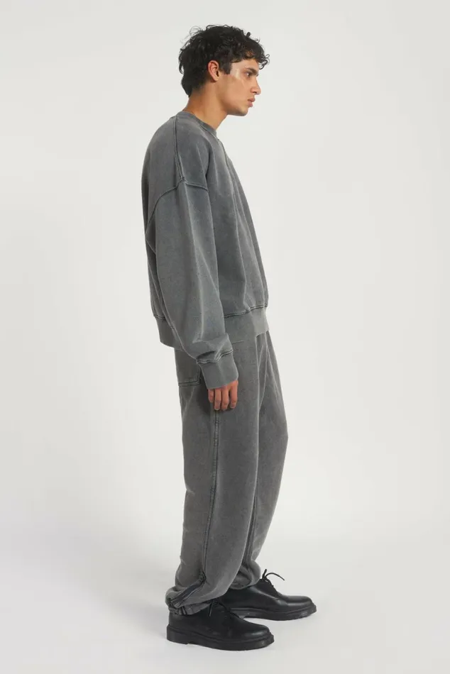 NTRLS Chrome Grey Crew Neck Sweatshirt Chrome Grey Women Jaded London