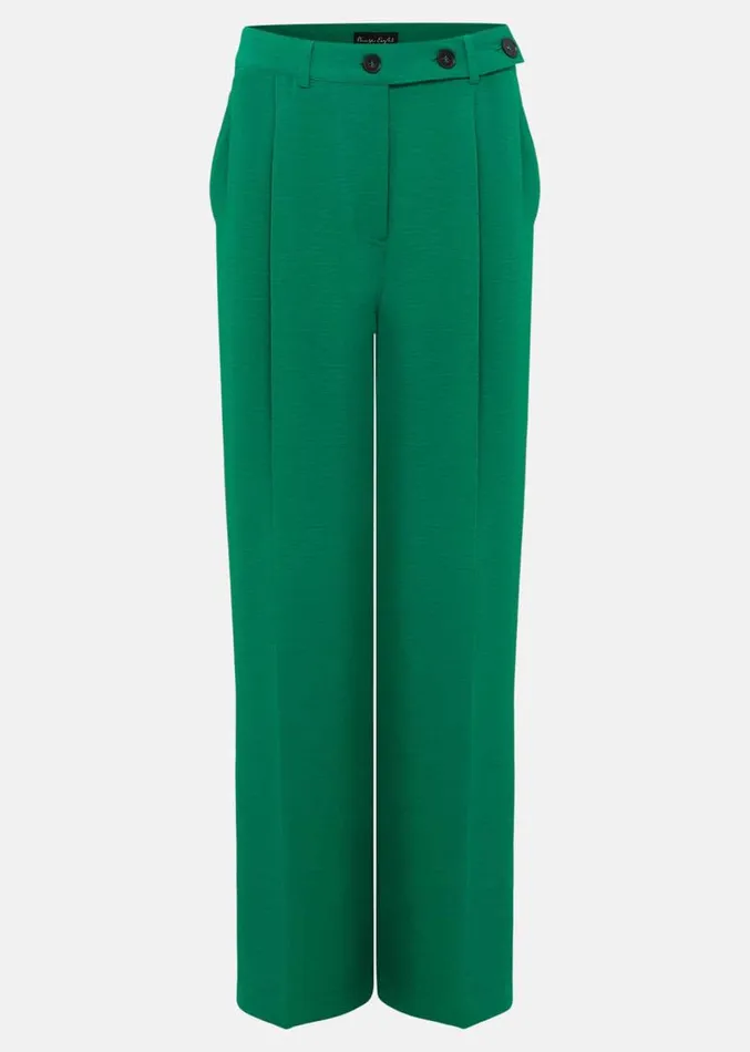 Opal Wide Leg Trousers Green Women Phase Eight Trousers