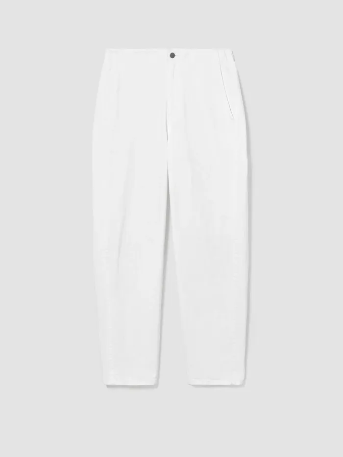 Organic Cotton Denim Tapered Pant White Women Eileen Fisher Denim